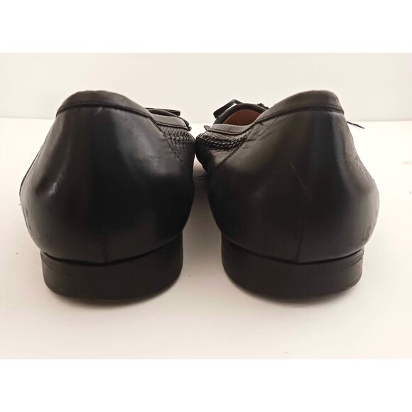 Bruno Magli Blk Leather Lizard Vamp Kiltie Loafer Made in Italy Sz 9.5 main image 11